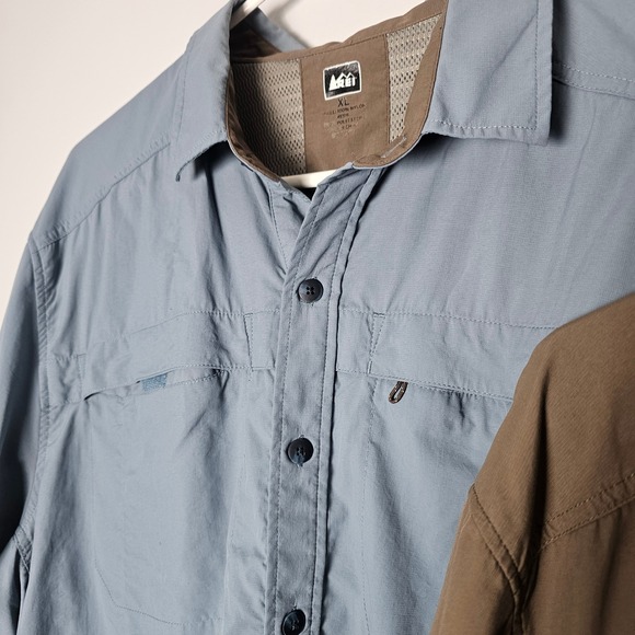 REI Men's XL Nylon Hiking Shirts Bundle Vented Outdoor Fishing Travel Camping - Picture 8 of 16